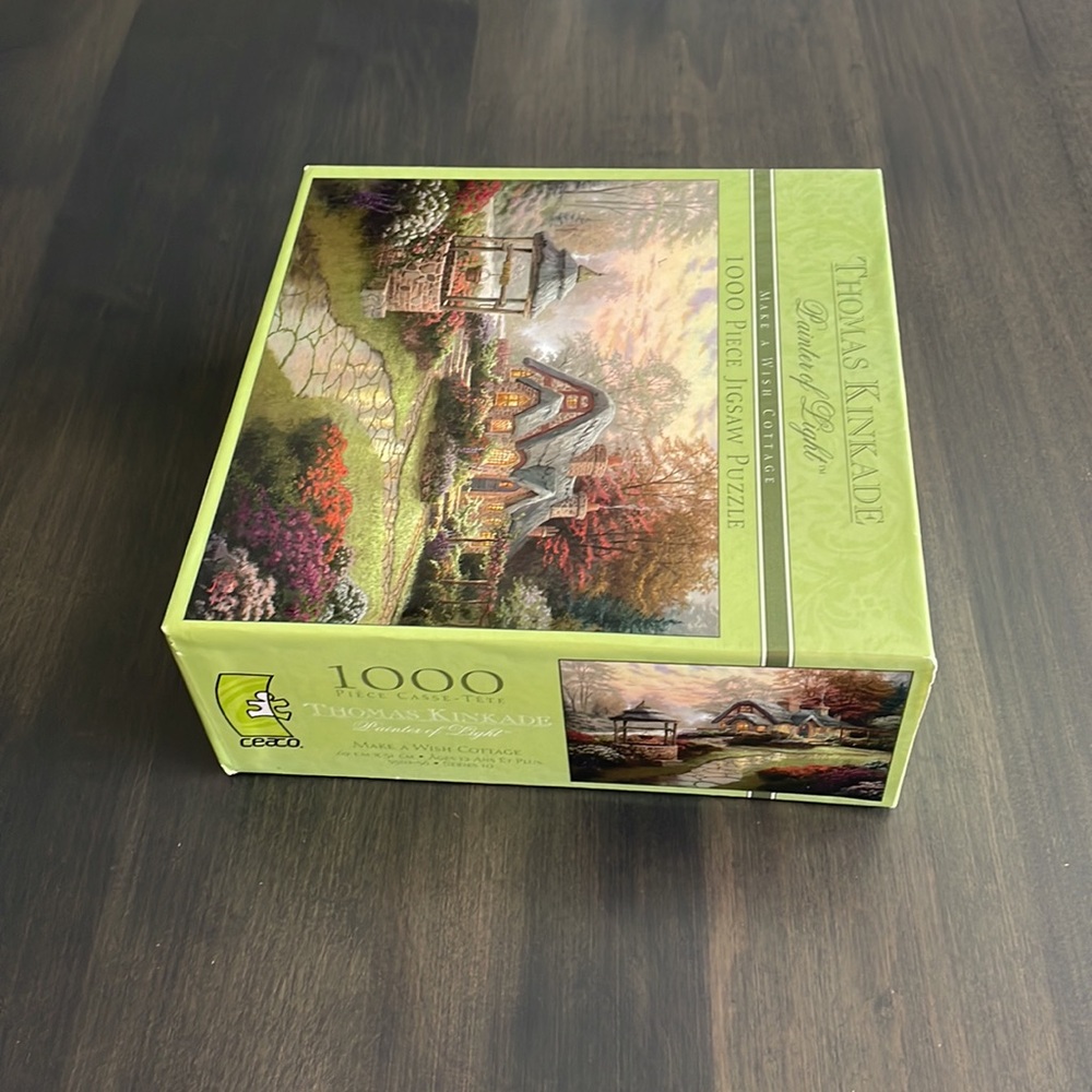 Ceaco Thomas Kinkade Make A Wish Cottage 1000 Piece Jigsaw Puzzle Brand New - Picture 5 of 13
